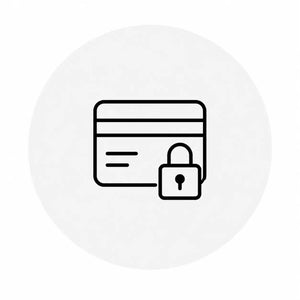 Kreditkarte mit Schloss als Symbol für sicheres und einfaches Bezahlen