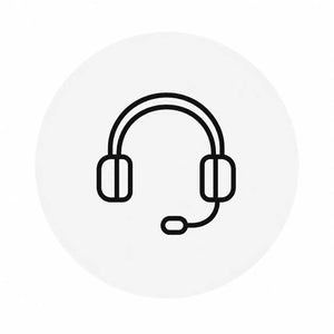 Headset Symbol für persönlichen Kundenservice und Unterstützung per E-Mail