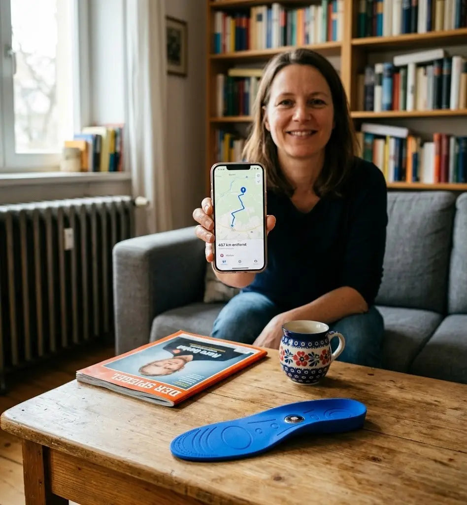 AirTag Einlegesohle für Kinder mit Smartphone-Ortung und verstecktem AirTag-Fach